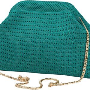 Stylish Summer Beach Clutch - Ruched Woven Purse for Effortless Elegance 2025